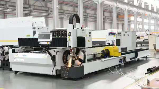 尊凯实业板管切割一体机