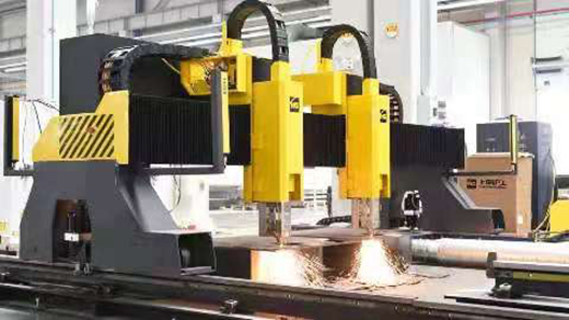 尊凯实业双头龙门激光切割机