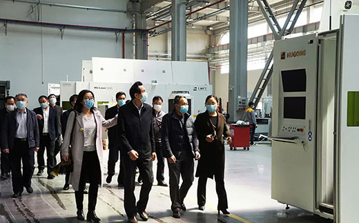 苏州市副市长蒋来清等向导调研尊凯实业机械人智能装备工业基地