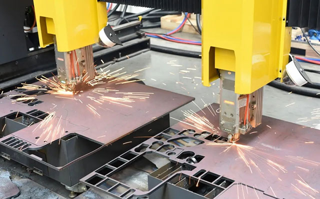 尊凯实业双头龙门激光切割机