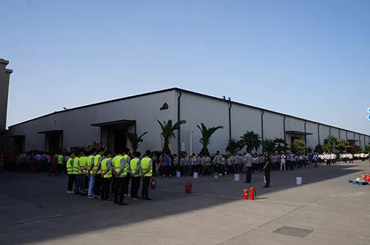 尊凯实业乐成举行2018年上半年消防疏散演习